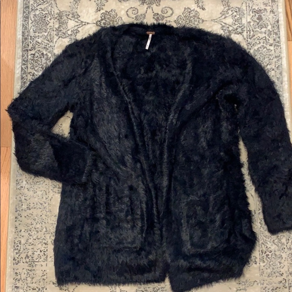 Free People fuzzy cardigan